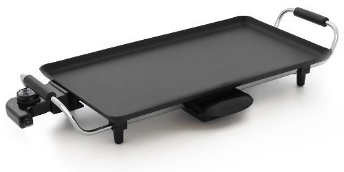 Grill electric grand Plaque de cuisson / plaque à pâtisserie / feuille de cuisson, Teppan-Yaki-Grill, fry et Grill à la table, forte 2000 watts code EAN 4260317124356 