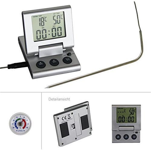 Thermomètre numérique avec sonde pour cuisson a...