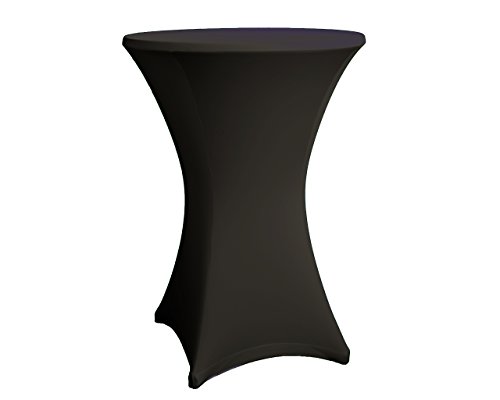 Housse pour tables hautes noir - couverture, re...
