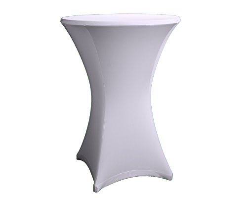 Expand Housse pour tables hautes gris - couverture, revêtement, nappe pour tables mange-debout - ø 80cm-86cm - stretch code EAN 4260338792046 