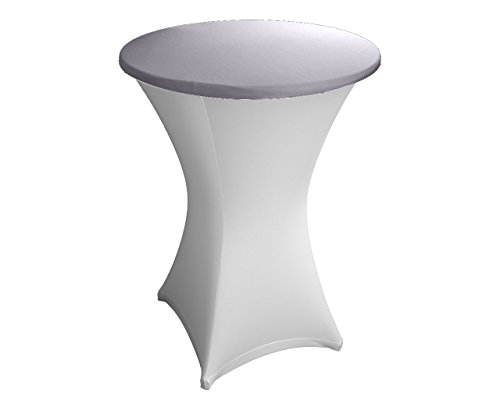 Housse pour plateau de tables hautes gris - cou...