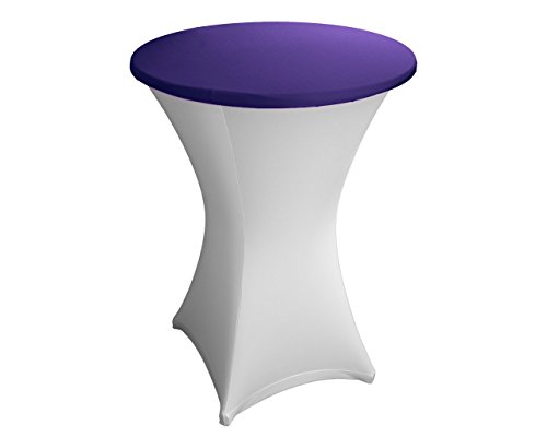 Housse pour plateau de tables hautes lilas fonc...