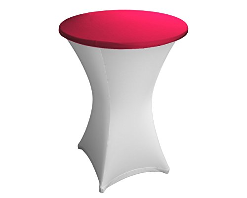 Expand Housse pour plateau de tables hautes rouge bourgogne - couverture, revêtement, nappe pour tables mange-debout - ø 75cm-80cm - stretch code EAN 4260338792282 