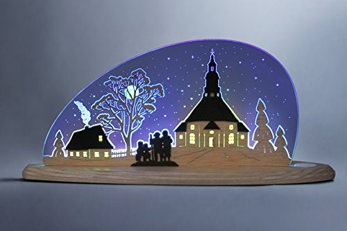 weigla 'Motif Lampe/LED Motif Lampe "Église de Seiffen Bleu, Naturel code EAN 4260340970159 