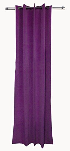 FTS EXCLUSIV Rideaux Avec Oeillets Tissu Velours Opaque - Violet code EAN 4260343453970 