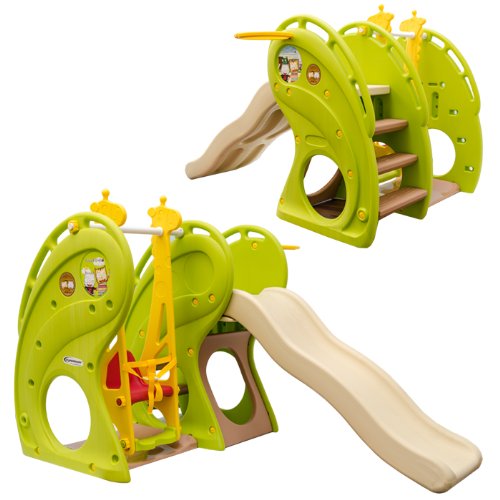 Maison pour Enfants avec toboggan et balançoire...