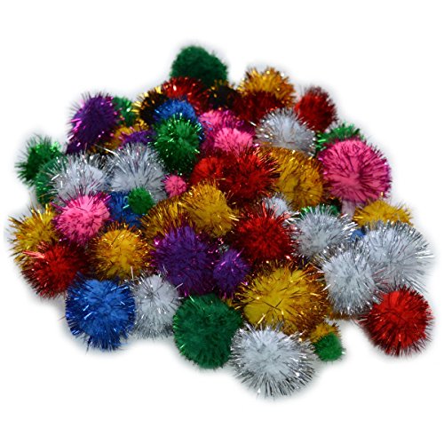 Pompons brillants - pompons scintillants, fils ...