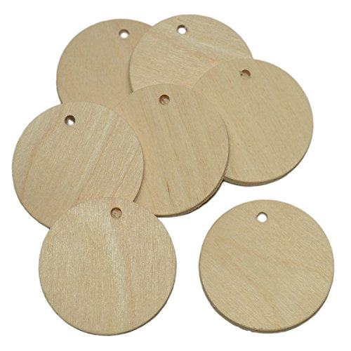 10x Porte-noms, marque-places en bois naturel, ...