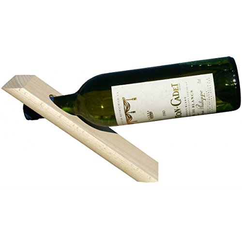 Porte bouteille magique équilibré - en bois nat...