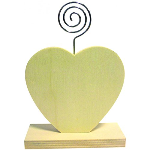 Porte photo en bois en forme de Coeur hauteur 1...