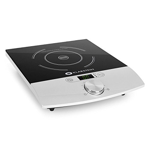 Klarstein Varicook single - plaque de cuisson à induction / réchaud de 1800w pour plats de 12-26cm ø avec timer et 10 niveaux de température - idéal pour les studios, caravane, chambres étudiantes... code EAN 4260359386101 