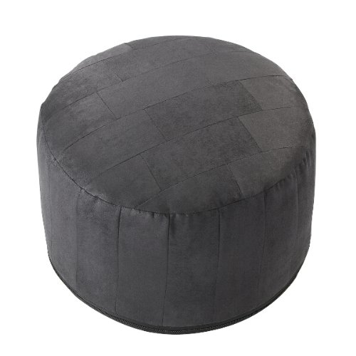 K&G Coussin Pouf cube pouf Tabouret rond Coussin de sol Alka Anthracite/gris 4260360473579 (4260360473579)