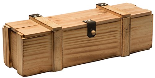 Weinkiste 1/2/3/6 ou 12 en bois flammé avec pai...