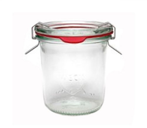 Lot de 12 pots à confiture en verre avec joint ...