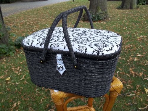 Nähkästchen Boîte à couture noir/blanc grand format, série spéciale de korbhaus gesthüsen 4260368650064 (4260368650064)