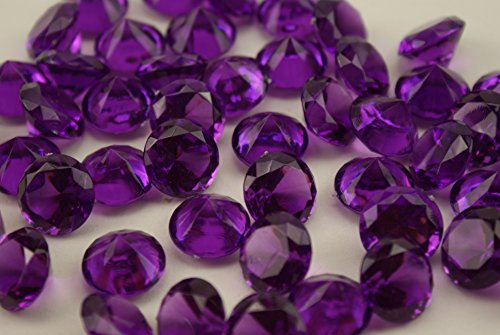 'Lot de 50 diamantem acrylique effet cristal # multi-fonction # Taille L 2 cm be4TO © ", Résine acrylique Plastique, lilas, 2 cm 4260373220955 be4To