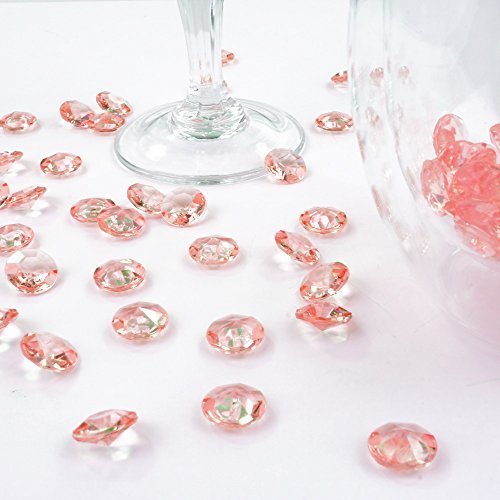 Diamants de décoration rose clair 12 mm lot de ...