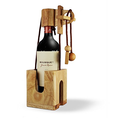 Puzzle casse-tête bouteille en bois - Cadeau de...