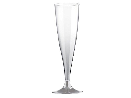DoimoFlair Flute de flûtes à champagne jetables doimo Flair Flûtes + manche 140 cc en plastique (PS)/Transparent/Kit de 20 pièces code EAN 4260383339920 