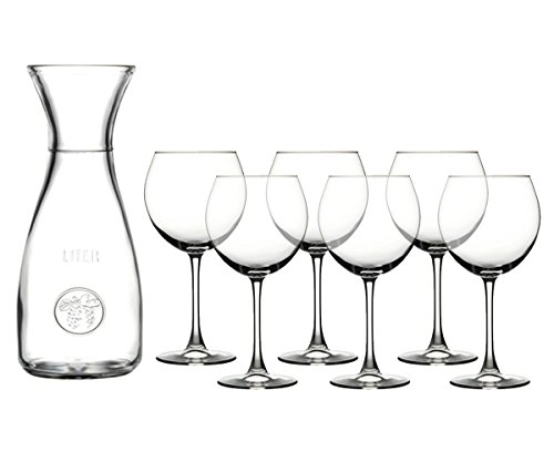 Lot de verres 750cc à vin rouge ENOTECA et cara...