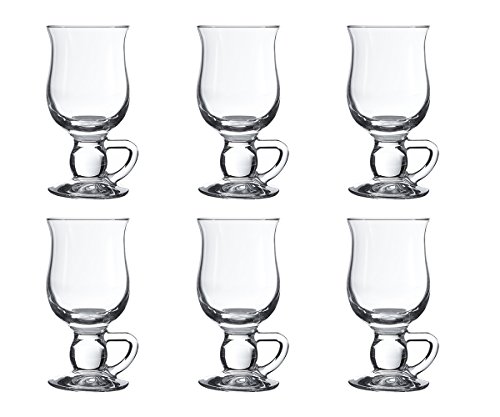Lot de 6 tasse en verre à café irlandais 270 cc...