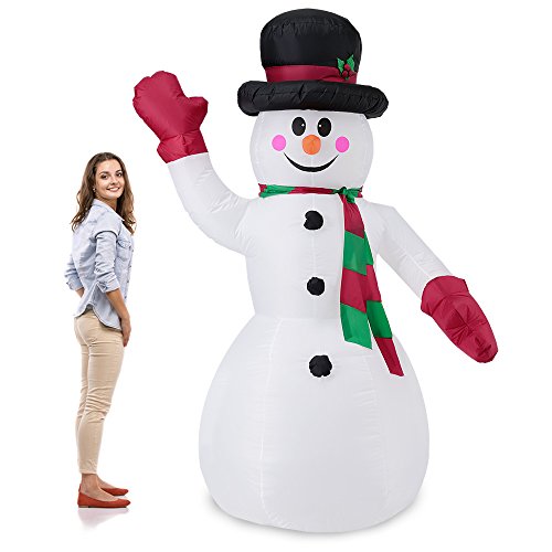 Gigantesque bonhomme de neige 240cm illuminé pa...