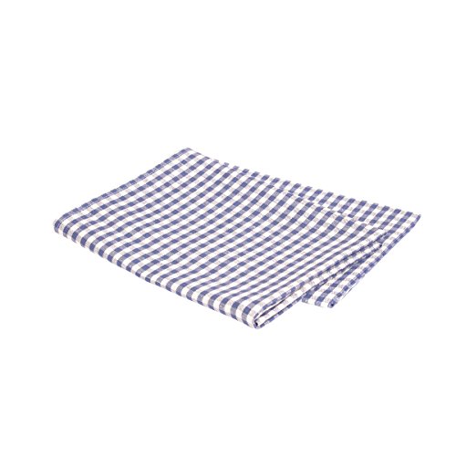 Vaitkute 216042 lot de 2 torchons à carreaux rayés carreaux 70 x 47 cm et 50 %  lin coton, lavable en machine à 60 °c , bleu/blanc code EAN 4260396281018 