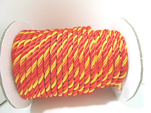 15 mètre 4mm corde: Rouge-Or