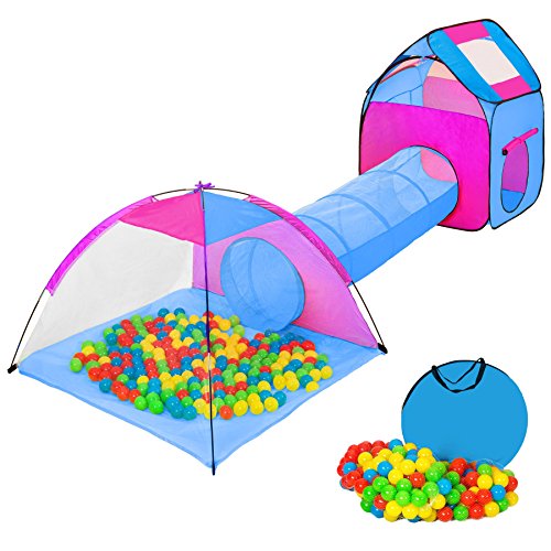 Tente de jeu igloo pour enfants avec tunnel + 2...