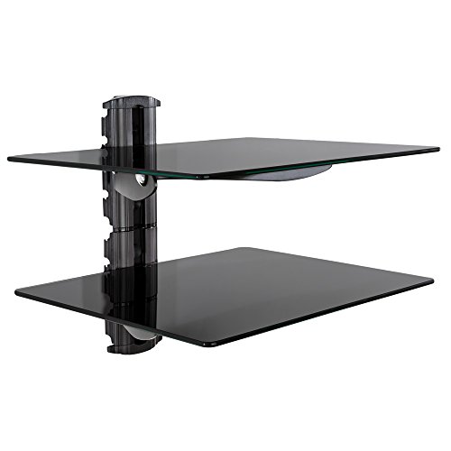 Etagère murale en verre pour lecteurs dvd blu-r...