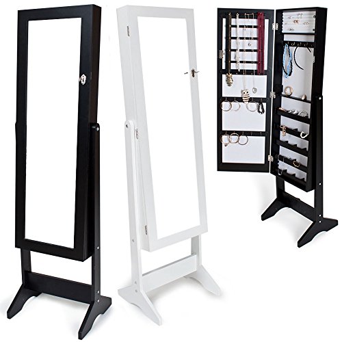 Armoire à bijoux avec miroir sur pied - diverse...