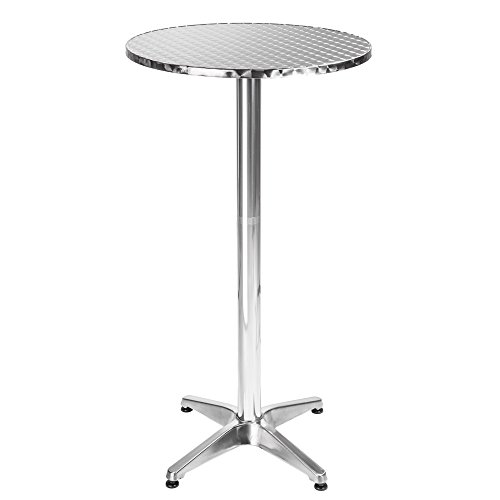 Table haute de bar aluminium hauteur réglable 7...