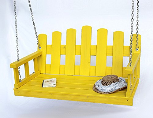 Banque Balançoire suspendue avec chaînes et cou...