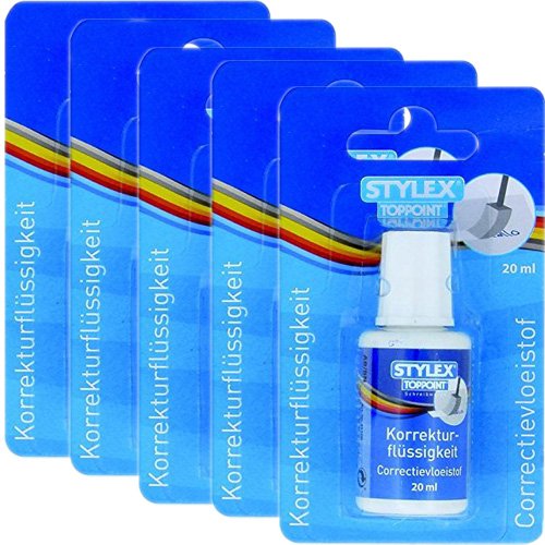 Tipp-Ex, Stylex Paquet économique?: 5 x 1 Liqui...