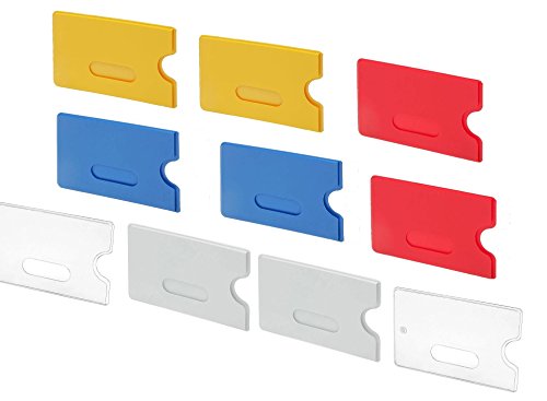 tcwelt Carte Coffre-fort - Étui pour carte bancaire - Permis de Conduire - Housse étui pour carte de crédit, coleurs assorties, Lot de 10 code EAN 4260410172469 