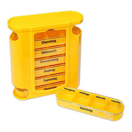 S/O® Pilulier 7 jours Jaune avec schiebern jaunes Pilules Pilulier Boîte Tablette Boîte comprimés piluliers Boîtes Pilules comprimés boîte Semaine Doseur 4260414768873 Schramm Onlinehandel S/O® Pilulier 7 jours Jaune avec schiebern jaunes Pilules Pilulier Boîte Tablette Boîte comprimés piluliers Boîtes Pilules comprimés boîte Semaine Doseur 4260414768873 Schramm Onlinehandel