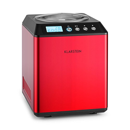 Klarstein Vanilla sky - machine à crème glacée à compresseur 180w (capcaité de 2l, préparation en 30 à 40min) - rouge code EAN 4260414898747 