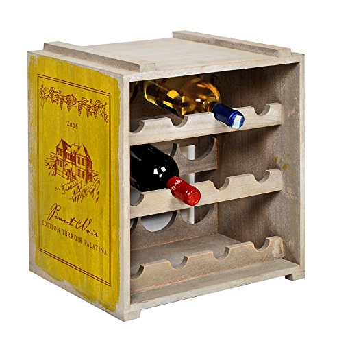 Porte vin pour 12 Bouteilles empilables style c...