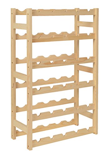 11904 étagère rayon casier à vin en bois massif...