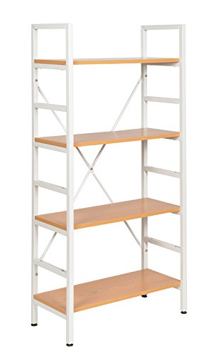 Étagère armoire meuble de rangement 4 compartim...