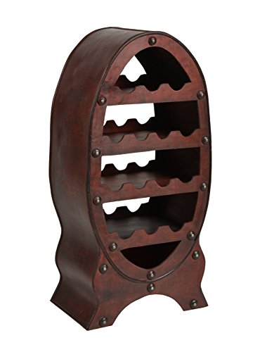 Casier 14 bouteilles marron style ancien/tonnea...