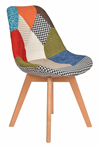 1 x design patchwork fauteuil chaise de cuisine...