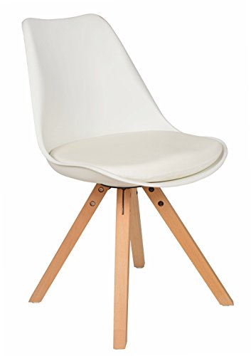 1 x design chaise rembourrée retro années 50 ba...