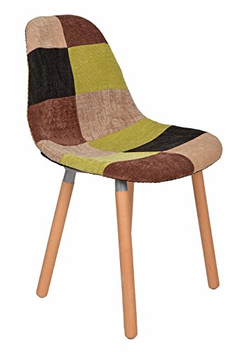 1 x design chaise rembourrée retro années 50 ba...