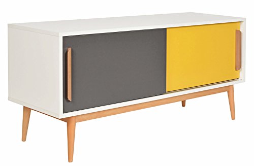 Meuble bas tv lowboard sideboard étagère style ...