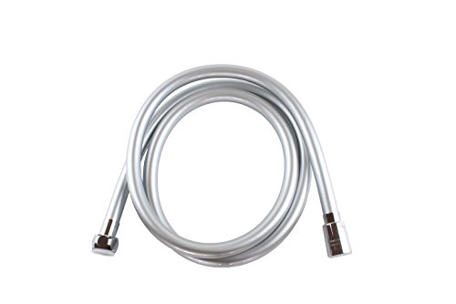 Sanixa Flexible de douche Tuyau de douche avec rotation cône Système anti-torsion/Anti Twist) Gris/argenté 150 cm/1 5 m pour douchette douche/connexion standard/filetage de sanixa® code EAN 4260419739991 
