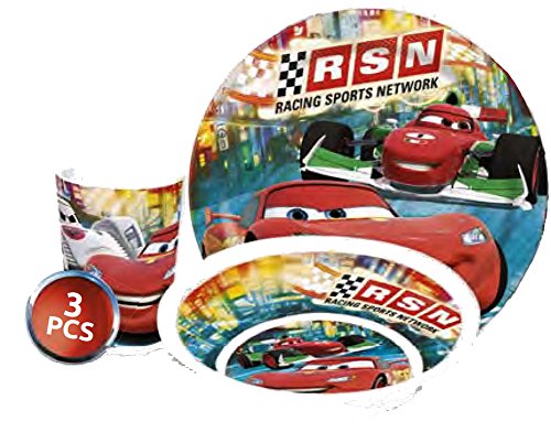 Disney cars kinderservice avec assiette, bol et...