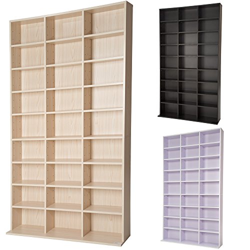 Étagère rangement cd / dvd meuble de rangement ...