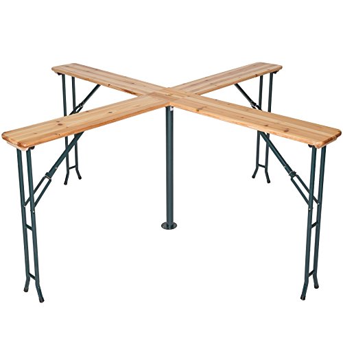 Table de brasserie quattro haute de bar en bois...