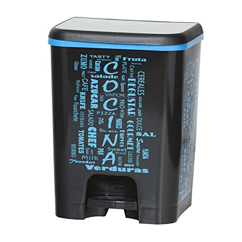 DKB Design Poubelle à pédale 26 l Poubelle Poubelle Papier tonne mülltoinne mülltrenner versch. Couleurs. bleu 4260438594007 DKB - Tools - Germany